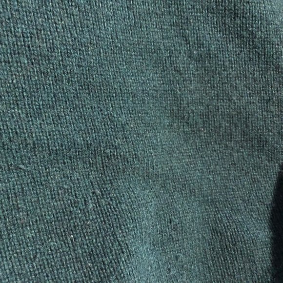 WOMENS GUIDO LOMBARDI GREEN WOOL CASHMERE BLEND SHORT SLEEVE SWEATER S * - Picture 13 of 14